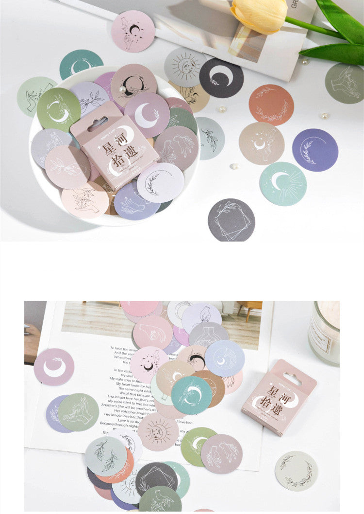 Mo Ink Cartridge Pack Stickers Galaxy Supplements Ins   Handbook Diary Decoration Universal Sealing Sticker