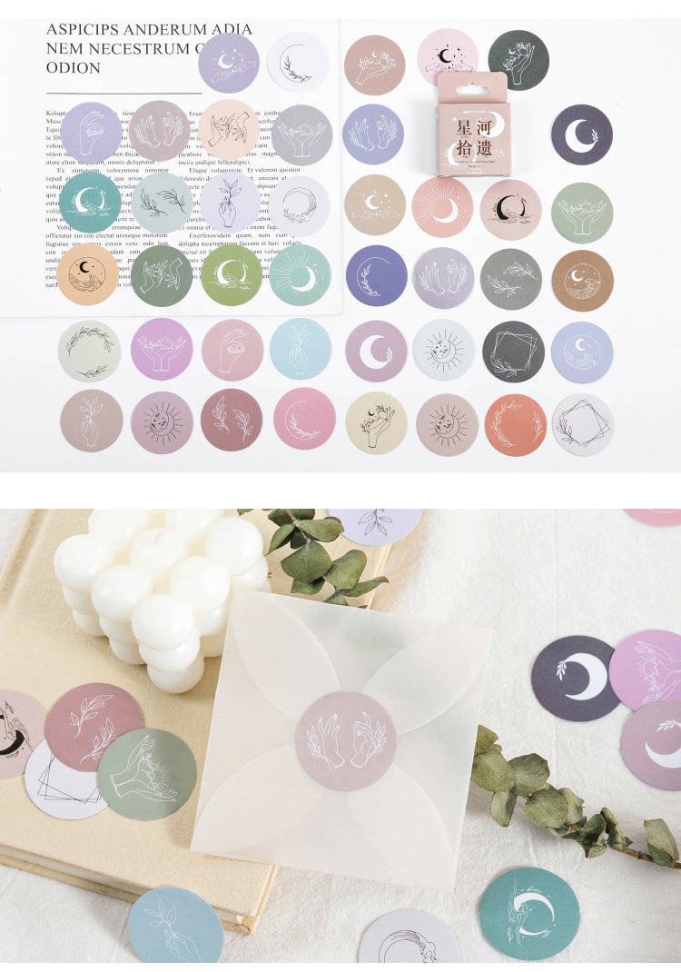 Mo Ink Cartridge Pack Stickers Galaxy Supplements Ins   Handbook Diary Decoration Universal Sealing Sticker
