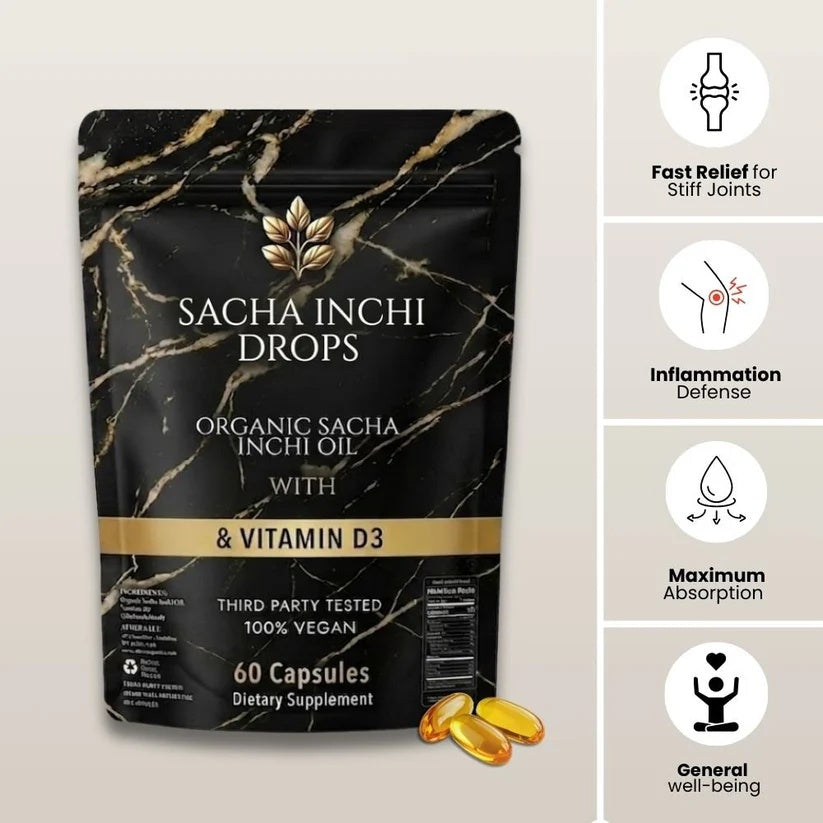 Athera Softgels Organic Sacha Inchi Oil   Vitamin D3