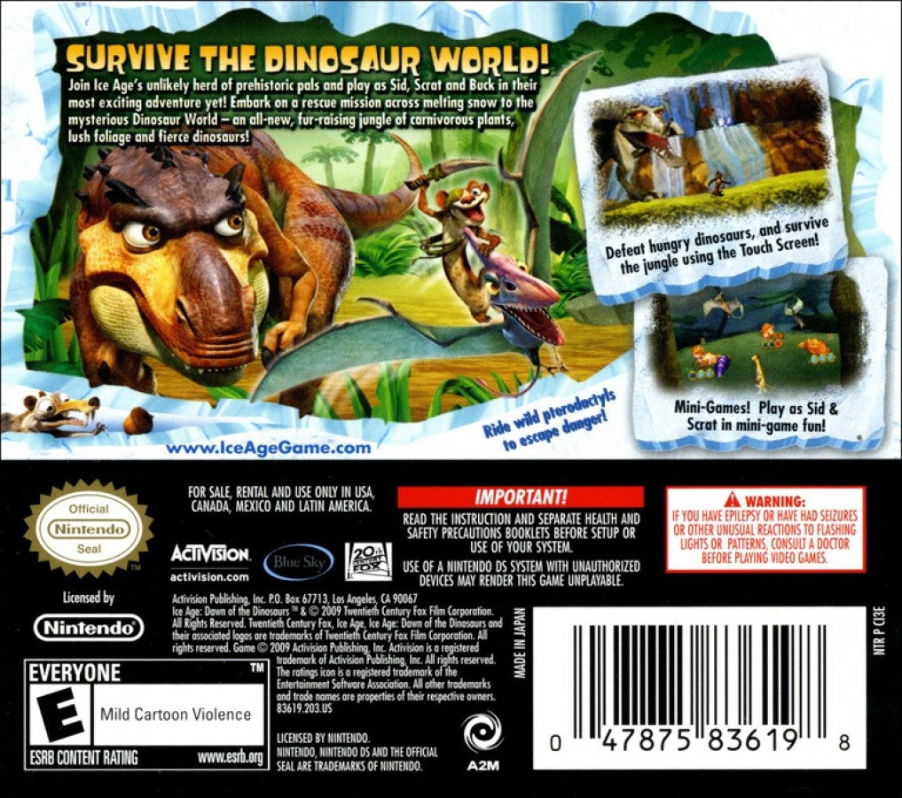 Ice Age: Dawn of the Dinosaurs – Nintendo DS (DS)