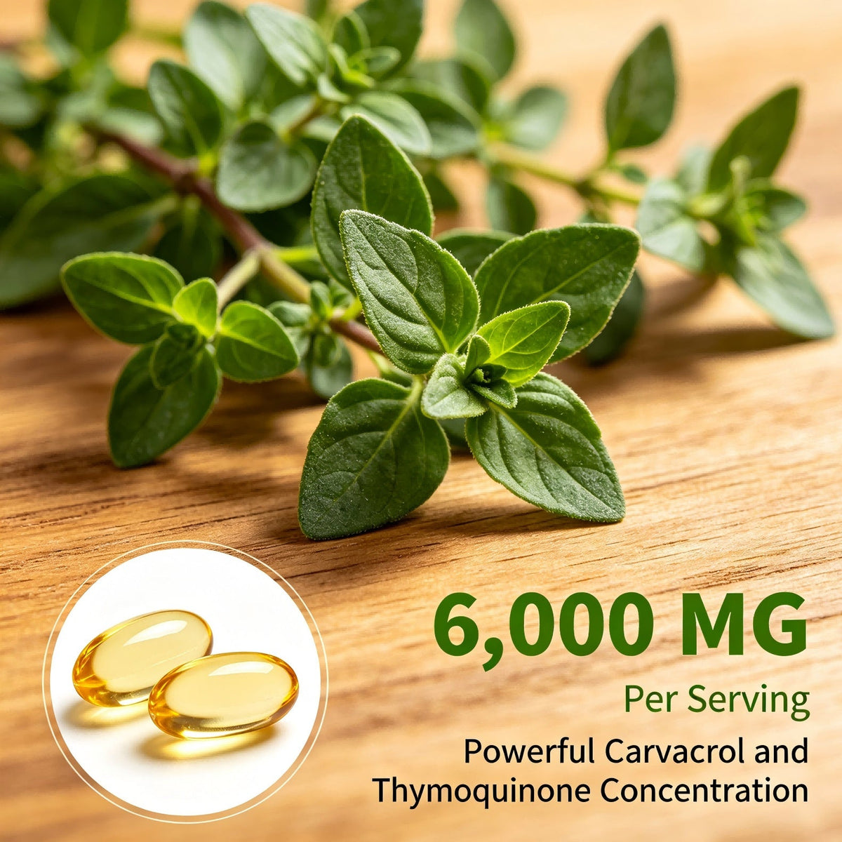 WINYEL Basil Oil Soft Capsules Containing Black Seed Oil 6000 Mg - Basil Oil Capsules Are For Immune And Digestive Support - Gluten-free Soft Capsules - 120 Capsules