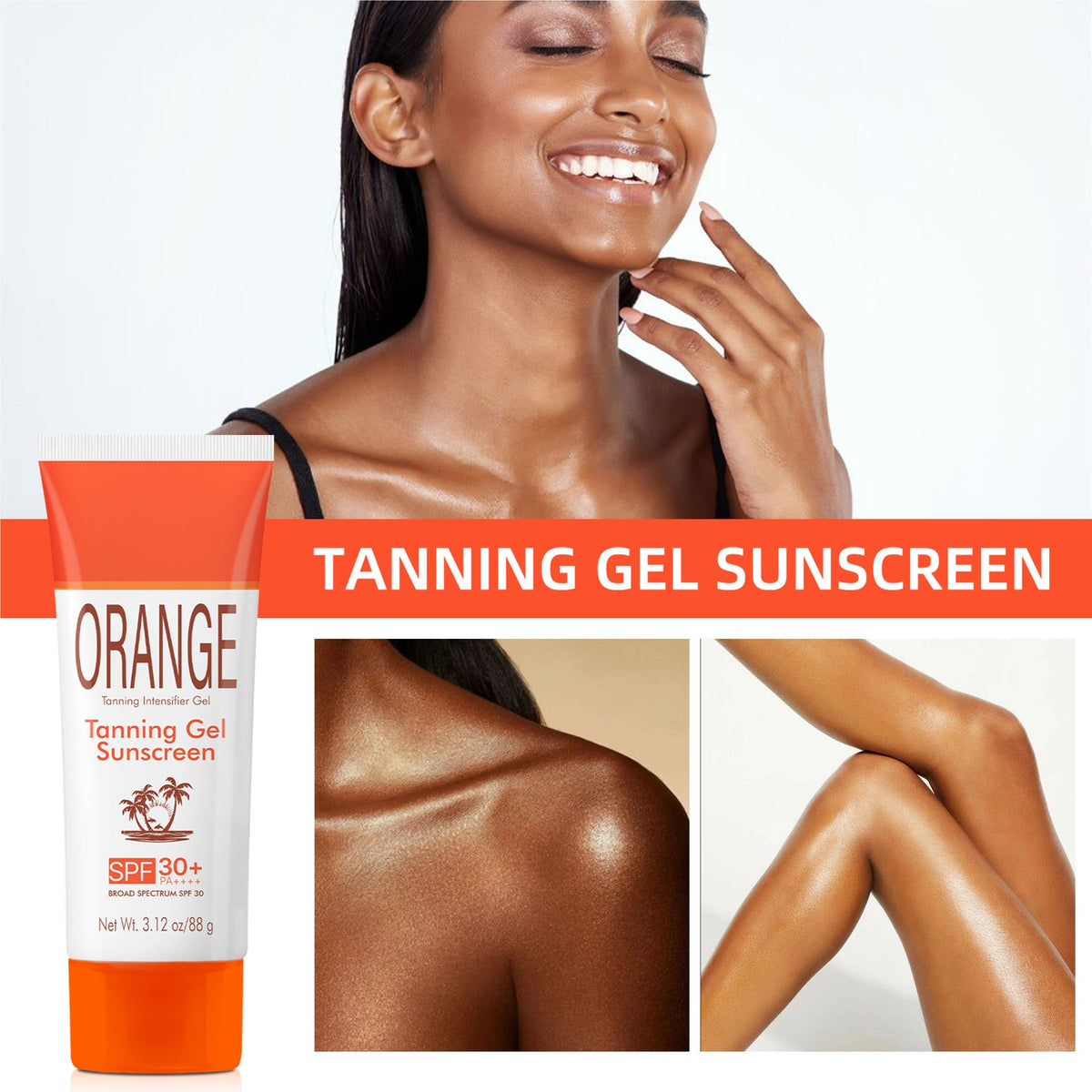 Sun Tanning Protective Black Natural Wheat Skin Moisturizing Isolation UV Body Protective Gel