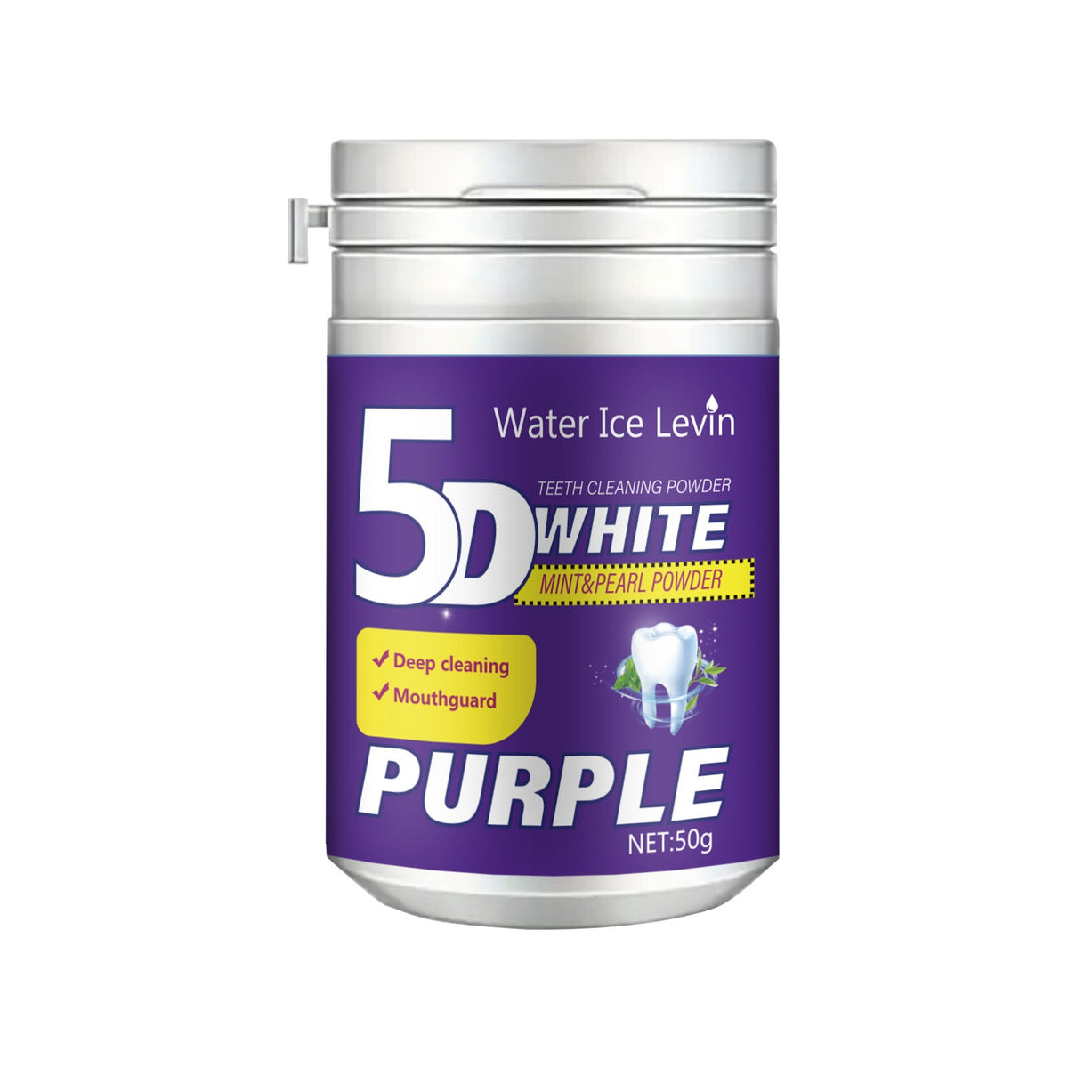 Teeth And Oral Cleaning Powder For Fresh Breath And A Brighter Smilepurple